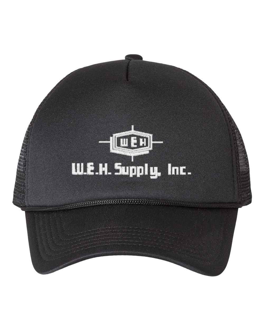 Variant Image for VC700 - Valucap Foam Mesh-Back Trucker Cap - W.E.H Supply - White - Website WEH Supply