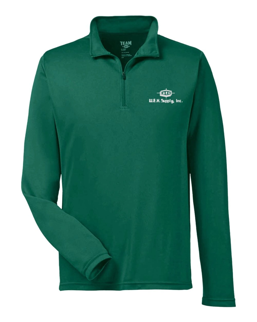 Variant Image for TT31 - Team 365 Men's Zone Performance Quarter-Zip Pullover - W.E.H - White - E - Website WEH Supply