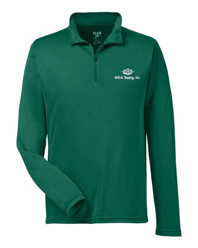 Variant Image for TT31 - Team 365 Men's Zone Performance Quarter-Zip Pullover - W.E.H - White - E - Website WEH Supply