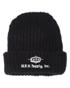 Color Image for SP90 - Sportsman 12" Chunky Cuffed Beanie - Black - WEH Supply - White