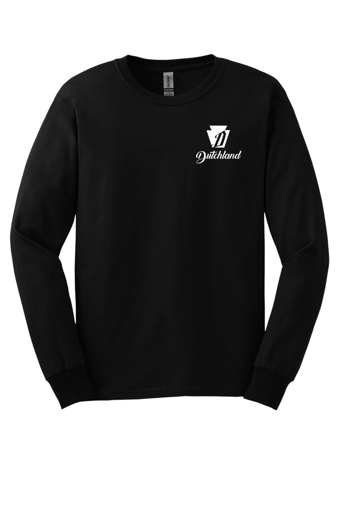 Variant Image for G2400 - Gildan® Ultra Cotton® 100% US Cotton Long Sleeve T-Shirt - W.E.H Dutchland - White D - Website WEH Supply