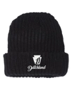 Color Image for SP90 - Sportsman 12" Chunky Cuffed Beanie - Black - WEH Dutchland - White E