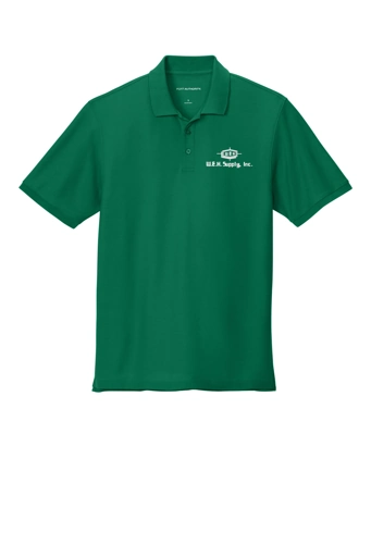 Color Image for K200 - Port Authority® Wearever Signature Pique Polo - Kelly Green - WEH Supply - White