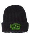 Color Image for SP90 - Sportsman 12" Chunky Cuffed Beanie - Black - WEH Logistics - Lime Green E