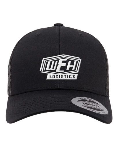 Variant Image for 6606 - YP Classics Retro Trucker Cap - W.E.H. Logistics - White E - Website WEH Supply
