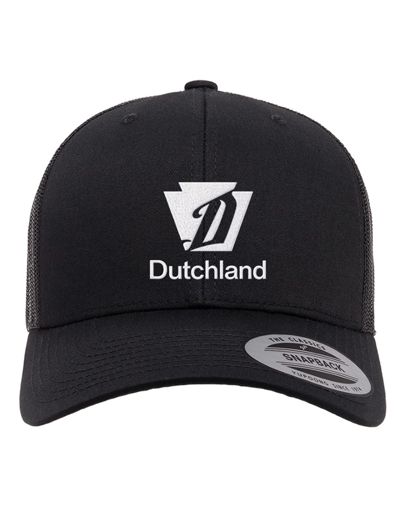 Variant Image for 6606 - YP Classics Retro Trucker Cap - W.E.H. Dutchland - White E - Website WEH Supply