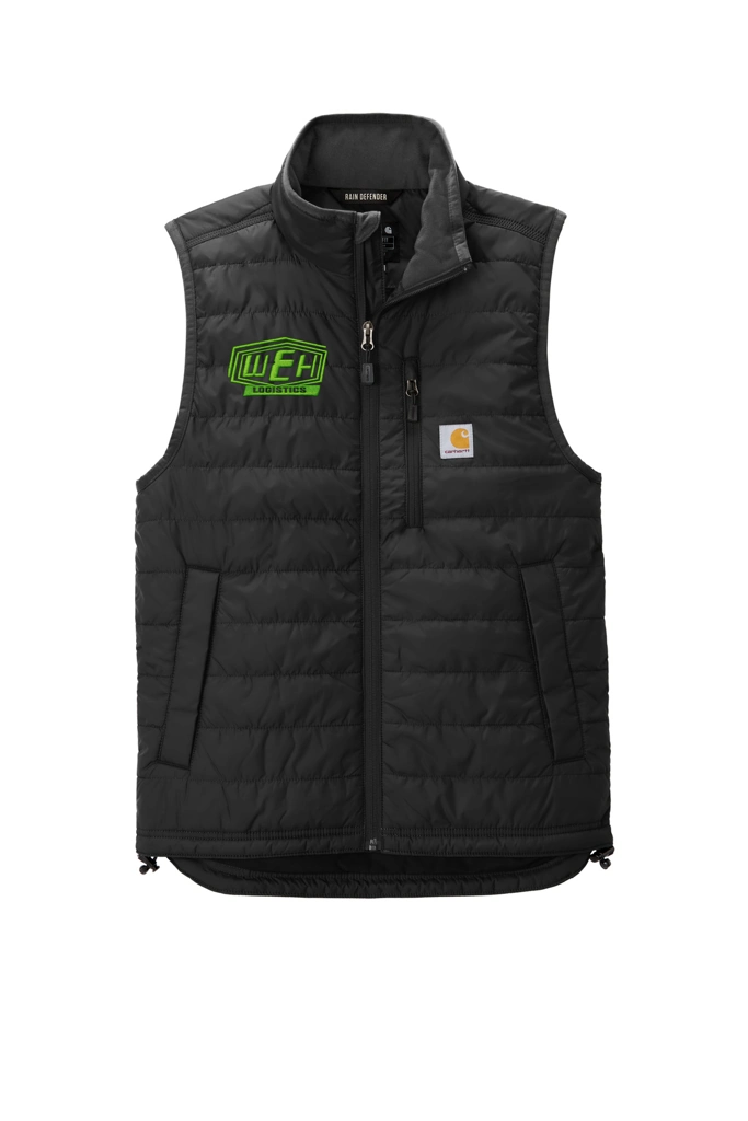 Color Image for CT102286 - Carhartt® Gilliam Vest - Black - WEH Logistics - Lime Green E