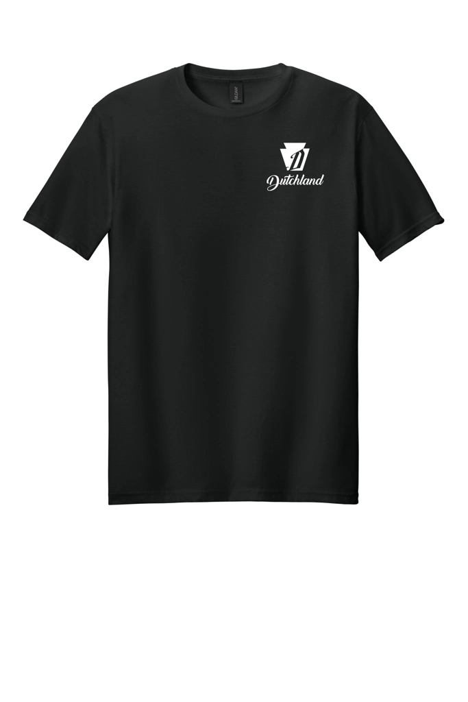 Color Image for 64000 - Gildan Softstyle® T-Shirt - Black - WEH - Dutchland -White