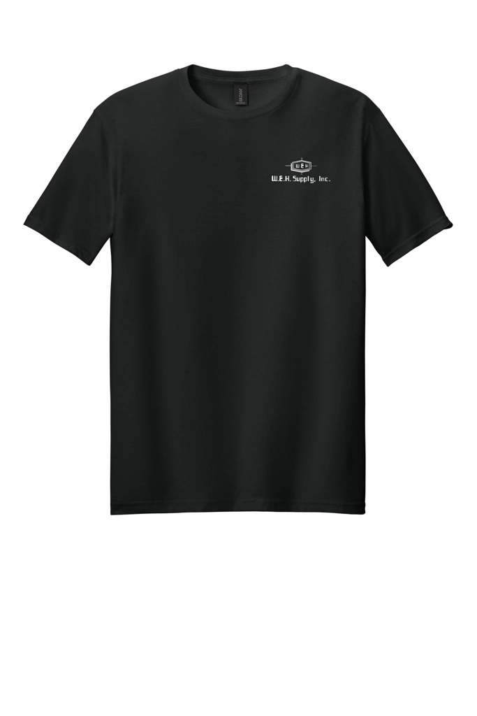 Color Image for 64000 - Gildan Softstyle® T-Shirt - Black - WEH - White E