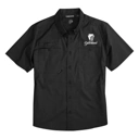 Color Image for 4451 - DRI DUCK Men's Craftsman Woven Short Sleeve Shirt - Black - WEH Dutchland - White E