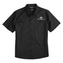 Color Image for 4451 - DRI DUCK Men's Craftsman Woven Short Sleeve Shirt - Black - WEH Supply - White