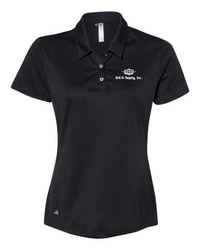 Variant Image for A231 - Adidas Women's Performance Polo - W.E.H - White - E - Website WEH Supply
