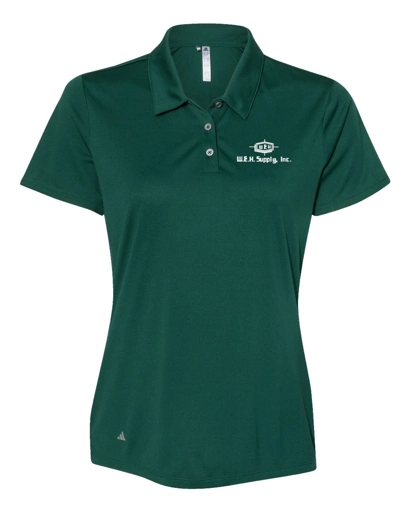 Variant Image for A231 - Adidas Women's Performance Polo - W.E.H - White - E - Website WEH Supply