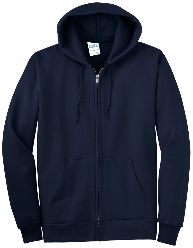 PC90ZH - Port & Co™ Essential Fleece Full-Zip Hooded Sweatshirt